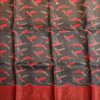  TUSSAR SAREE IN BLUE COLOUR