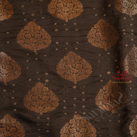  DUPION SAREE IN BLACK COLOUR