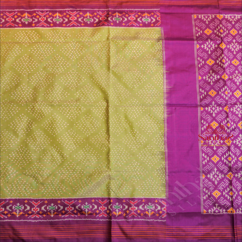  PATOLA SILK SAREE IN GREEN COLOUR