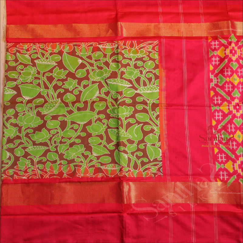  PATOLA SILK SAREE IN BROWN COLOUR