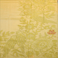 COTTON SAREE WITH APPLICK WORK IN GREEN APPLE COLOUR