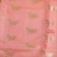  BANARAS COTTON SAREE IN PINK COLOUR