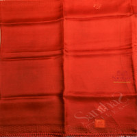  ORGANZA SAREE IN BRICK RED COLOUR