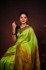 Elegant Thread Work Silk Saree