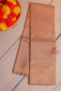 borderless-brown-sugar-colour-body-with-golden-zari-mango-butta-with-contrast-blouse