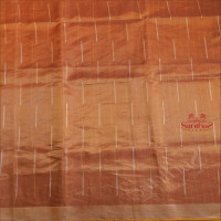  KHATAN SILK SAREE WITH ZARI BORDER AND MOTIF IN GOLDEN COLOUR WITH SELF BLOUSE