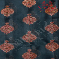 KORA BANARAS SILK SAREE IN BLUE SAPPHIRE COLOUR