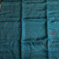 KORA BANARAS SILK SAREE IN PEACOCK BLUE COLOUR