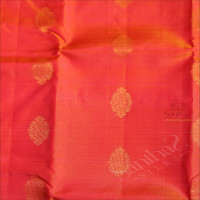 PINKISH YELLOW COLOUR BODY WITH GOLDEN ZARI BUTTAS AND CONTRAST PALLU & BLOUSE