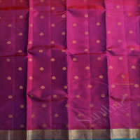 MAGENTA COLOUR BODY WITH GOLDEN ZARI BUTTAS AND CONTRAST PALLU & BLOUSE