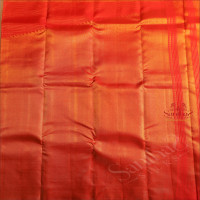 RED AND GOLDEN MIXED COLOR AND SELF PALLU & BLOUSE