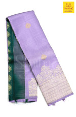 Lilac Shade Pure Silk Saree with Turning Border