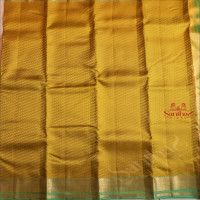 OLIVE GREEN COLOUR BODY WITH EMBOSED DESIGN AND CONTRAST PALLU & BLOUSE