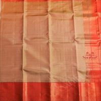 BASIL GREEN COLOUR BODY AND CONTRAST PALLU & BLOUSE