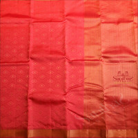 BRIGHT PINK COLOUR BODY WITH BANARAS EMBOSED DESIGN AND SELF COLOUR PALLU & BLOUSE