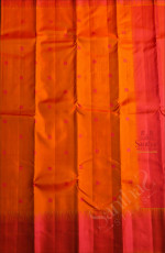 MUSTARD ORANGE COLOUR BODY WITH THREAD BUTTA WITH SELF BLOUSE & BORDER