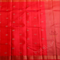 DARK PINK COLOUR BODY WITH ANNAM CHAKKARAM THREAD BUTTA WITH SELF BLOUSE