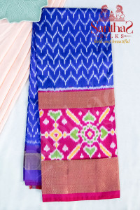 royal-blue-body-in-ikkat-print-with-contrast-blouse-border