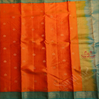 YELLOW COLOUR BODY WITH ZARI BUTTA WITH CONTRAST BLOUSE & BORDER