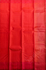 RANI PINK COLOUR BODY WITH GOLDEN ZARI STRIPS AND CONTRAST PALLU & BLOUSE