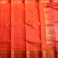 HONEY COLOUR BODY WITH GOLDEN ZARI STRIPS AND CONTRAST PALLU & BLOUSE