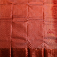 HEATHER PEACH COLOUR BODY WITH JACQUARD FLORAL EMBOSED WITH CONTRAST BLOUSE & BORDER