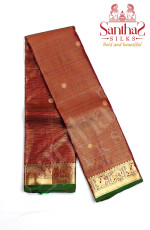 Maroon Color Vairaoosi Pure Silk Saree  with Self Border