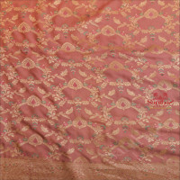 GEORGETTE BANARAS SAREE IN LIGHT PURPLE COLOUR WITH SELF COLOUR BLOUSE