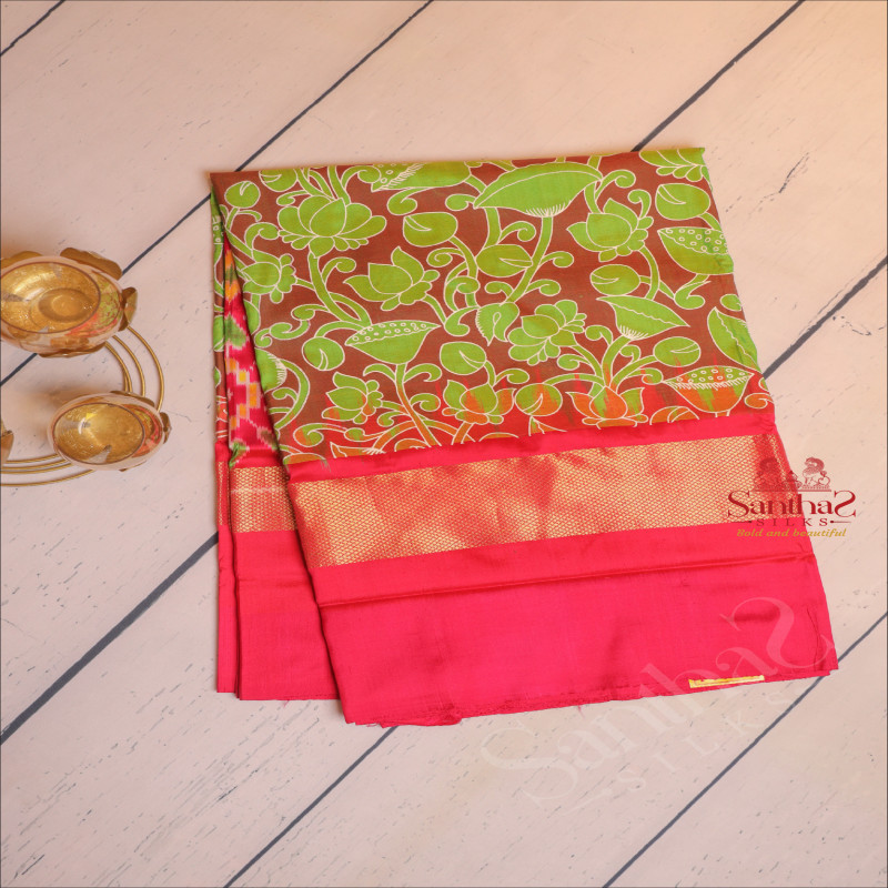  PATOLA SILK SAREE IN BROWN COLOUR