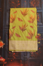 BANARAS SAREE IN ELACHI GREEN