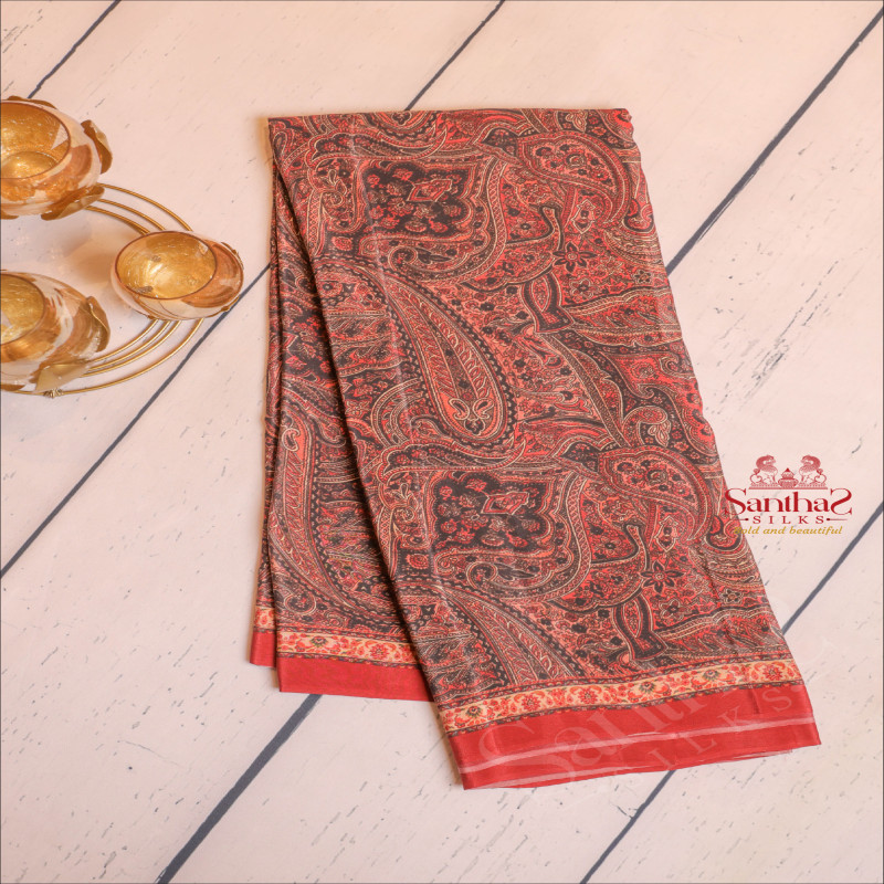  CREPE SILK SAREE IN BLACK COLOUR