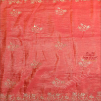 CRUSH MATERIAL SAREE WITH EMBORIDERY WOK IN PINK COLOUR