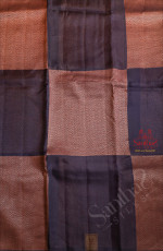 DARK BLUE COLOUR KORA ORGANZA SAREE WITH SELF BLOUSE & BORDER