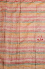 MULTI COLOUR CRUSH PATTERN READY TO WEAR SAREE WITH CONTRAST WORK BLOUSE