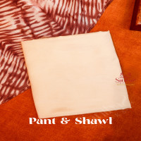 DARK BROWN SEMI TUSSAR UNSTITCHED SALWAR SUIT