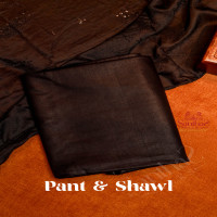 BLACK COLOUR FANCY UNSTITCHED SALWAR SUIT