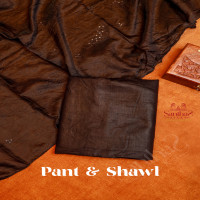 BLACK COLOUR FANCY UNSTITCHED SALWAR SUIT