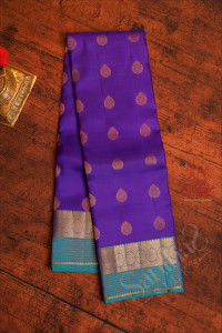 violet-colour-body-with-golden-zari-buttas-and-contrast-pallu-blouse