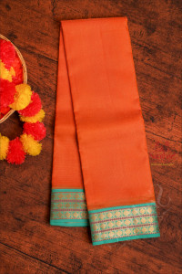 orange-colour-body-and-contrast-pallu-blouse