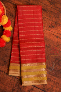red-colour-body-with-velthari-strips-and-zari-motif-with-contrast-blouse-border