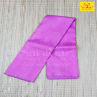 Rose Milk Self Striped Body with Olive Pallu and Blouse