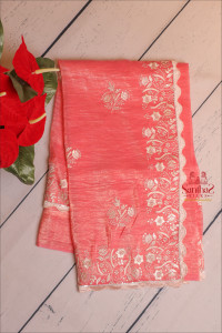 crush-material-saree-with-emboridery-wok-in-pink-colour