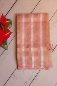 organza-tissue-saree-with-pastel-rose-colour-lace-border