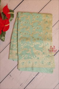 georgette-banaras-silk-saree-in-pastel-blue-colour-with-self-colour-blouse