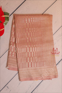 georgette-banaras-silk-saree-in-pastel-flesh-colour-with-self-colour-blouse