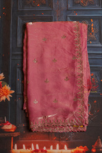 persian-pink-colour-work-saree-with-stone-pattern-border-and-self-blouse