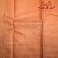 LIGHT CREAM COLOUR BODY WITH ROSEGOLD ZARI BUTTAS AND CONTRAST BLOUSE