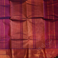 PINK COLOUR CHECKED BODY WITH CONTRAST BLOUSE & BORDER