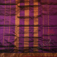 9 YARDS MADISAR PURPLE COLOUR BODY WITH SELF BORDER & WITHOUT BLOUSE