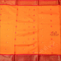 9 YARDS MADISAR MANGO YELLOW COLOUR BODY WITH GOLDEN ZARI & THREAD BUTTA AND WITHOUT BLOUSE